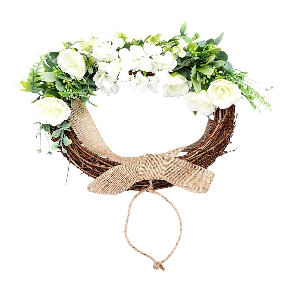 Faux Half Wrth Spring Yr Round Artificial Floral Wrth for Farmhouse Front Door Porch Wedding Decor