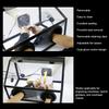 Polishing Dust Box Grinding Dust Enclosure with Glove Holes Desktop Dust Collector Removable Dust-proof Cabinet for Engraving