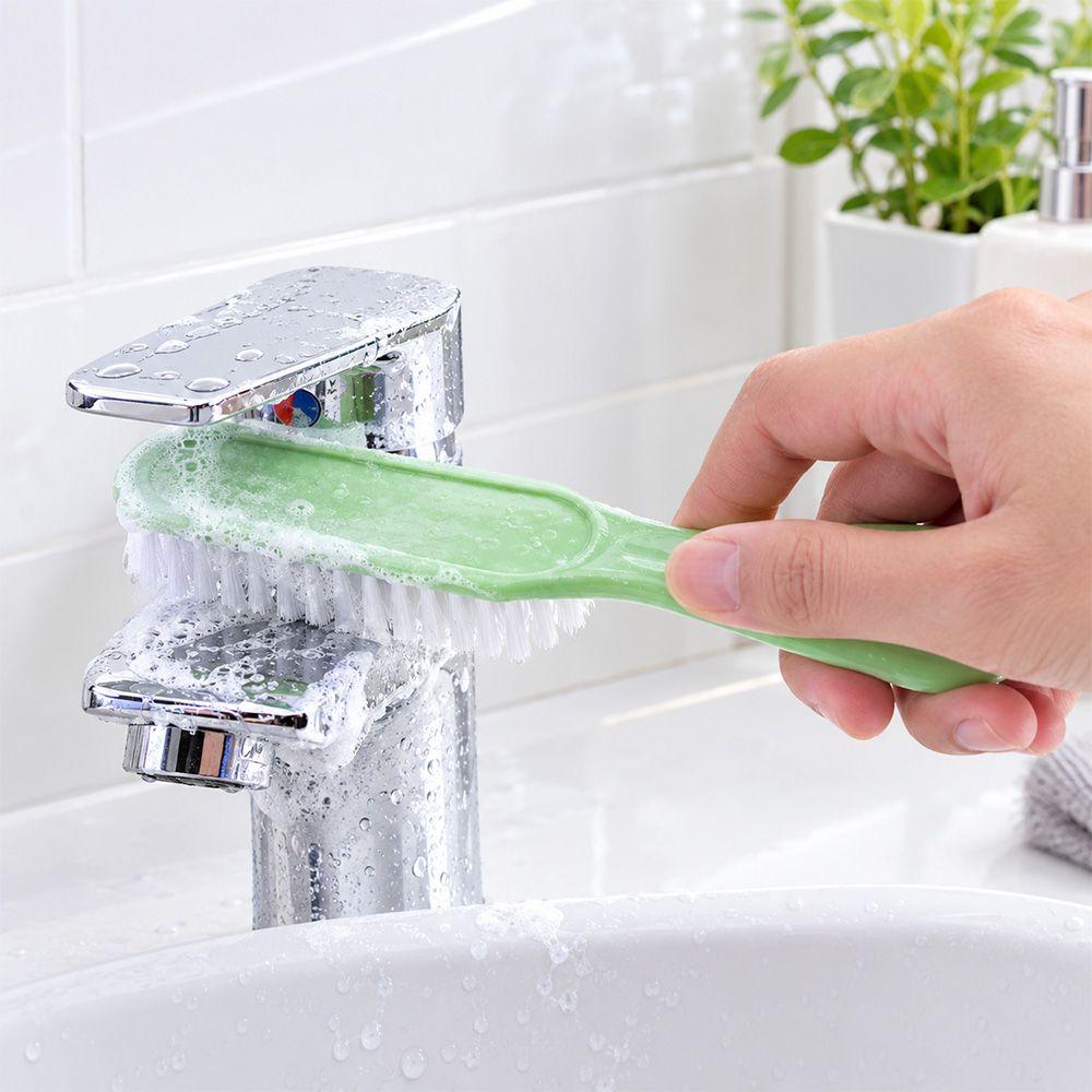 3pcs With Handle Scrub Brush Household Tool Laundry Brush Practical Shoes Cleaning Brush Home