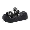 Premium thick-soled slippers women's summer outer wear 2025 new small height-increasing cool slippers seaside beach sandals