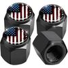 Tire Valve Stem Caps 4 Pack, Car Wheel Stem Caps,Aluminum Air Valve Covers Universal Fit for Cars, SUVs,Trucks, Bikes, and Motorcycles(Vintage N