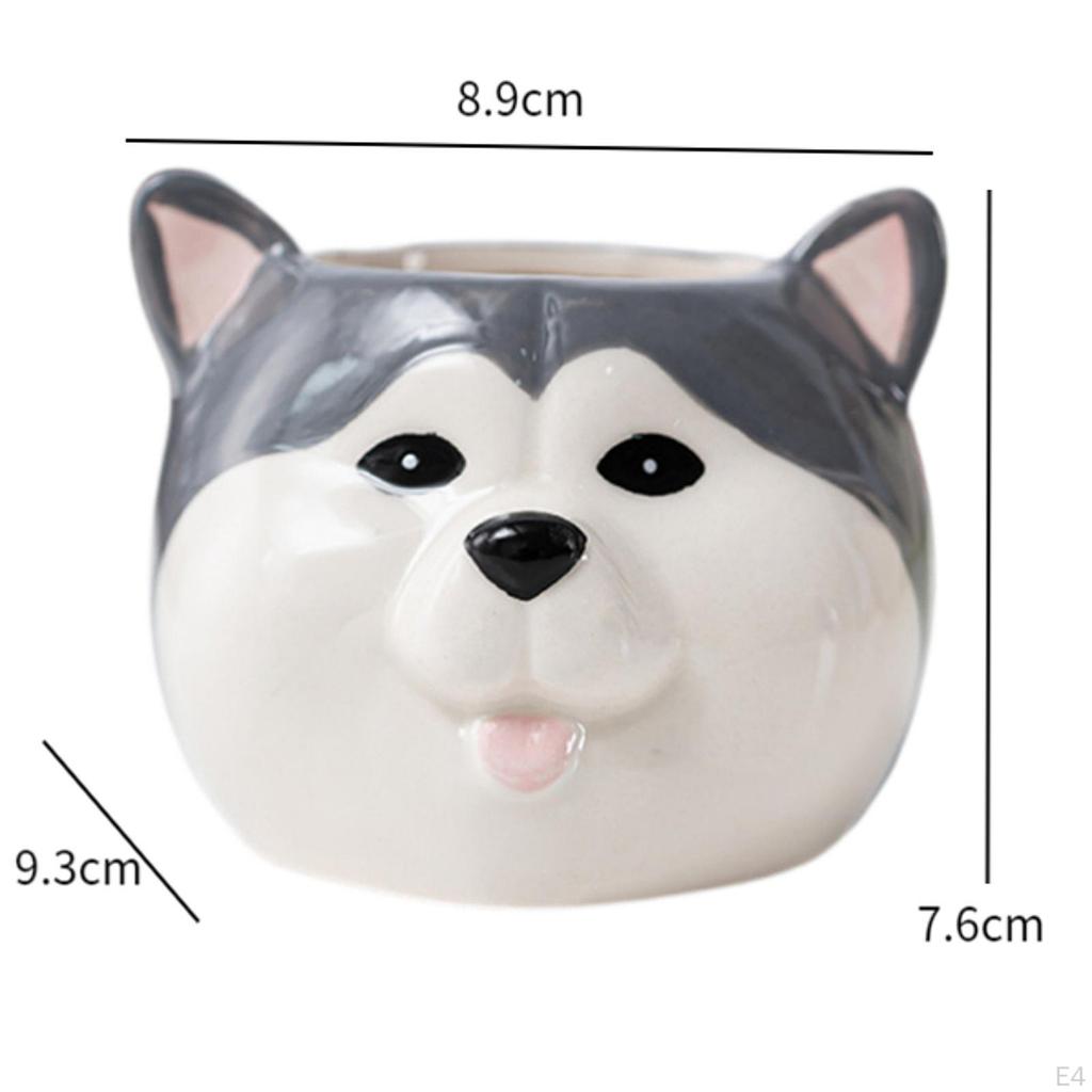 Entzückender Keramik-Hunde-Blumentopf zur Verschönerung von Haus und Garten