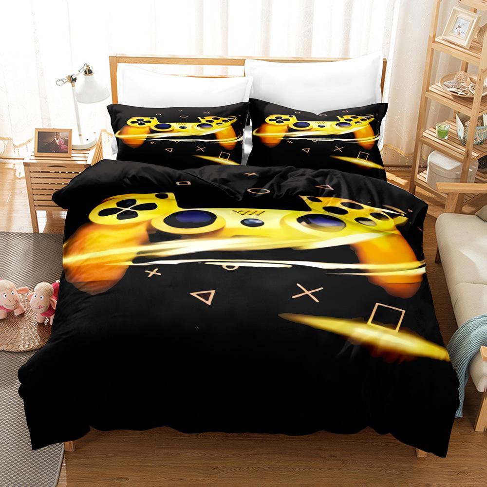 Three-Piece Digital Printing Kit Bedding, Gamepad Home Textile Four-Piece Quilt Cover