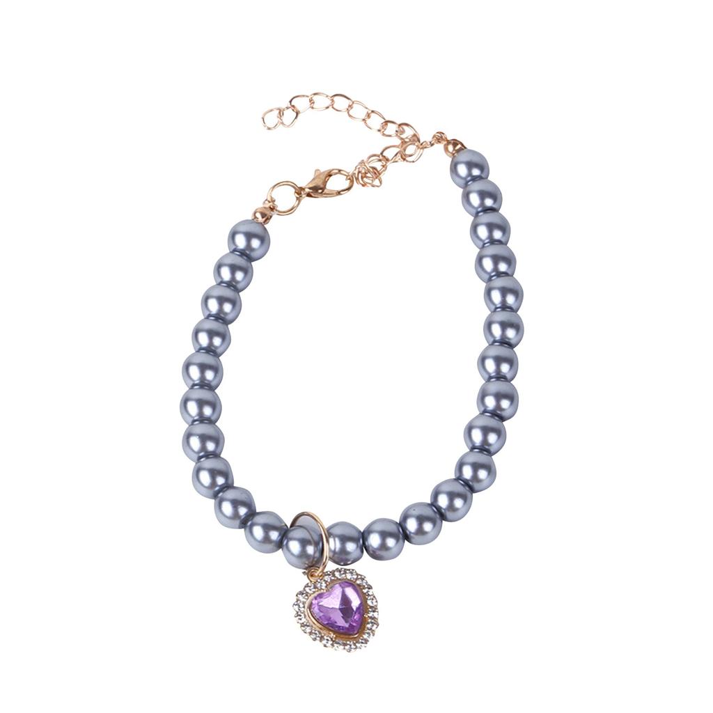 Dog Pearl Collar And Pet Pearl Necklace Set Pearl Collar
