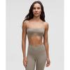 SAtin SpAghetti StrAp YogA BrA  Light Support  A B Cup wArm Ash Grey