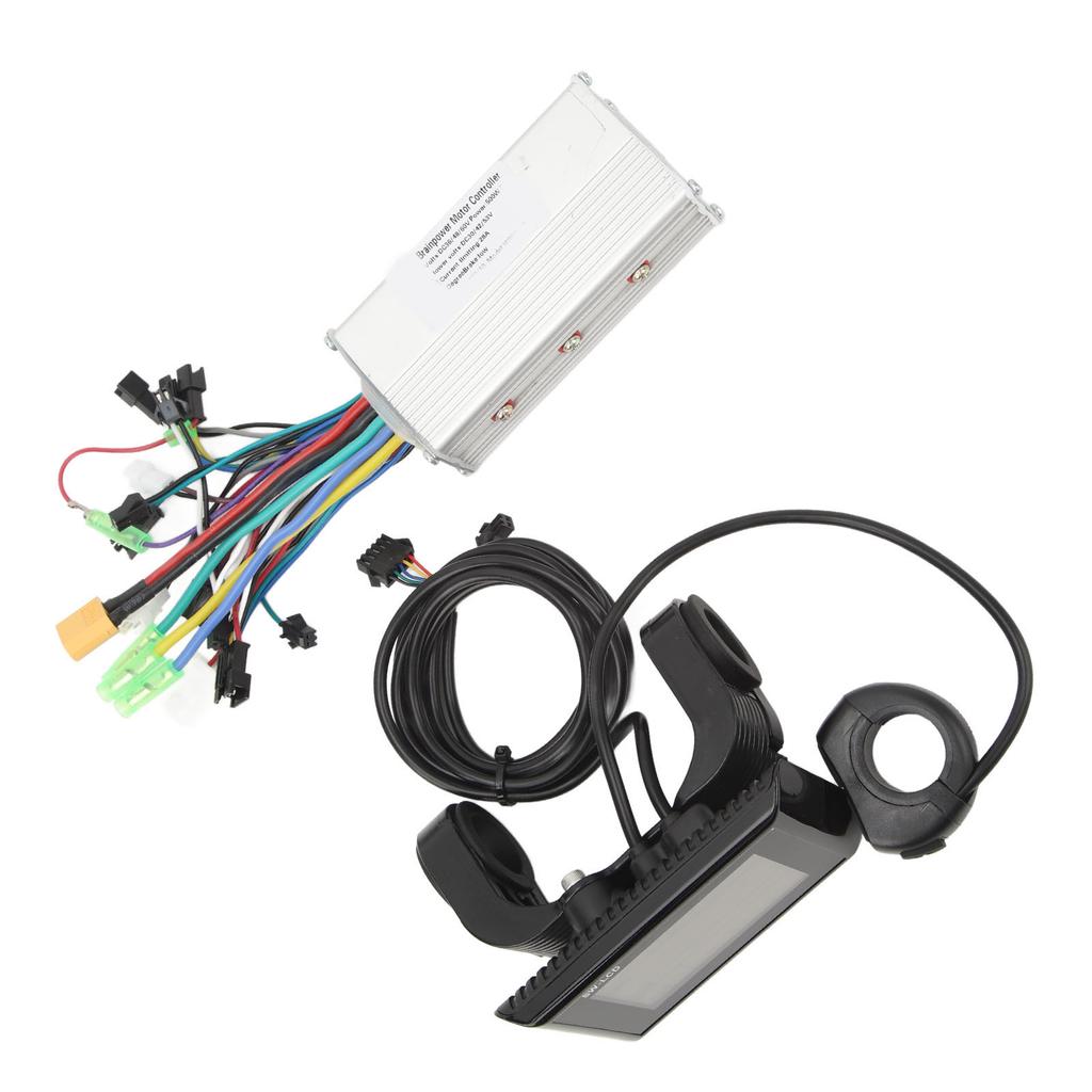 36V 48V 60V 500W 28A W900 Panel Sine Wave 3 Mode Brushless Controller Kit Electric Bike Conversion Kit
