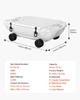 VEVOR Floating Cooler, 37.9 L Floating Ice Chest with Dry Storage, Wheels & Tow Rope, Premium LLDPE Amphibious Drink Cooler for Water & Land