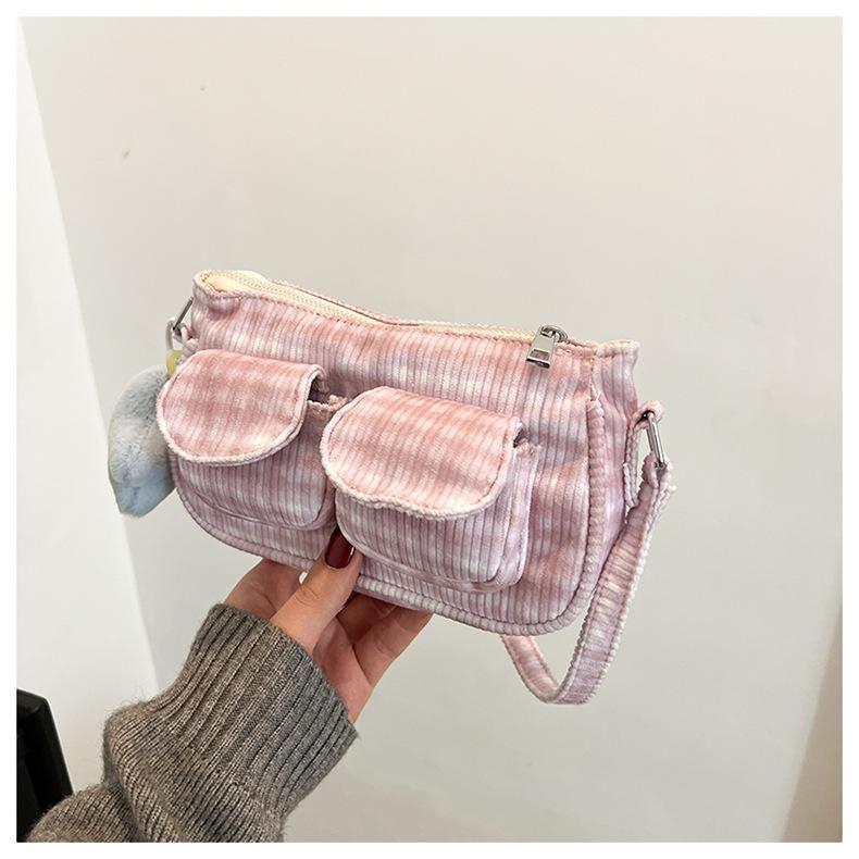 Sweet Plaid Bag, Foreign Style Cute Messenger Bag 2025 New Spring Fresh College Style Shoulder Small Square Bag