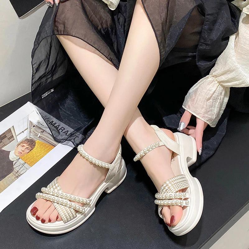 Fashion Open Toe Roman Style Footwear 2025 Luxury Summer Woman Shoes Comfortable and Elegant Low Price Vip The Best Sandals for Women