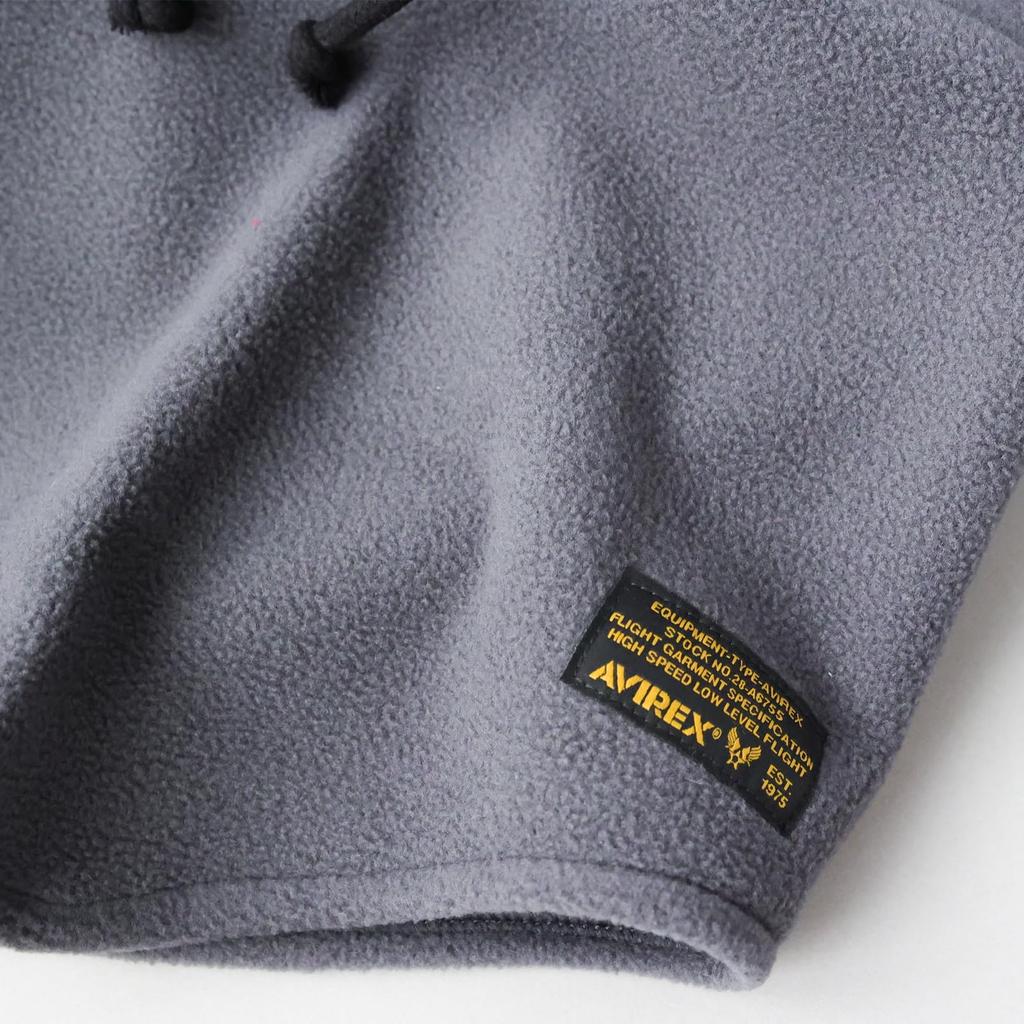 Avirex Fleece Hood Neck Knit Knit Cold Weather Unisex Charcoal Warmer, Warmer, Cap, Hat, Men's Hat, Scarf, Protection, Balaclava,