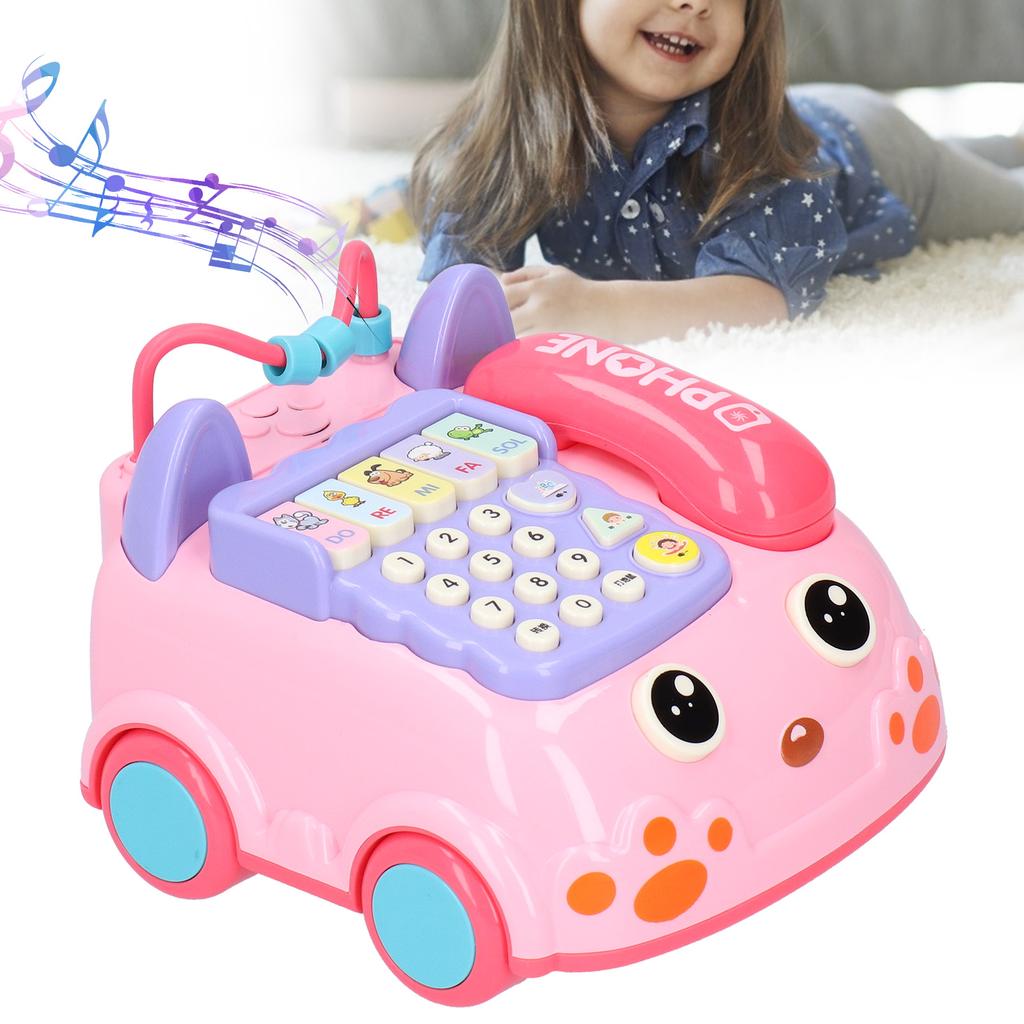 Children Telephone Toy Educational Simulation Telephone Toy with Light Music Effect