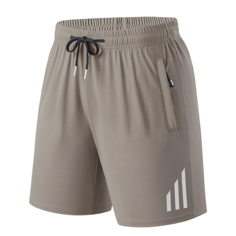 Ice Silk Shorts for Men In Summer, Thin Style, Quick Drying, Loose Fit, Plus Size, Sports and Fitness Casual Pants