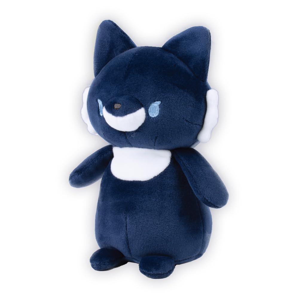 

Don t be afraid! Cute wolf plush toy, approximately 16.5cm (Midnight)