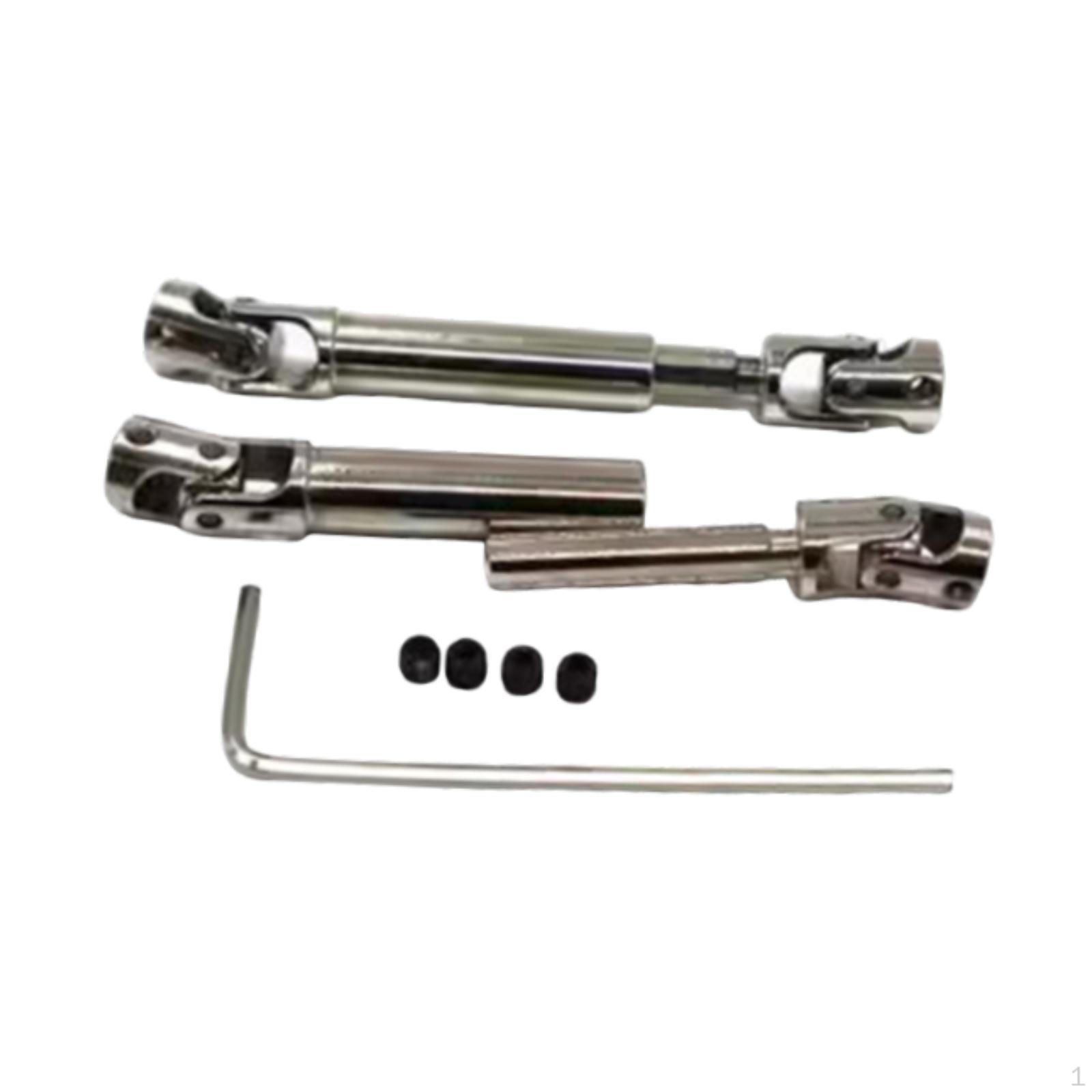

2 шт. Металевий карданний вал RC Model Vehicle Parts Transmission Parte for D90 D91 Argent
