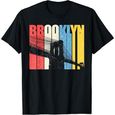 Vintage Brooklyn New York Skyline Retro NY T-Shirt
