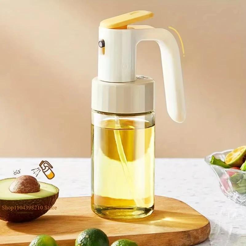 Ölsprühflasche 250ml Hochborosilikatglas Speiseölspender Olivenölsprüher Zerstäuber für Heißluftfritteuse Salat