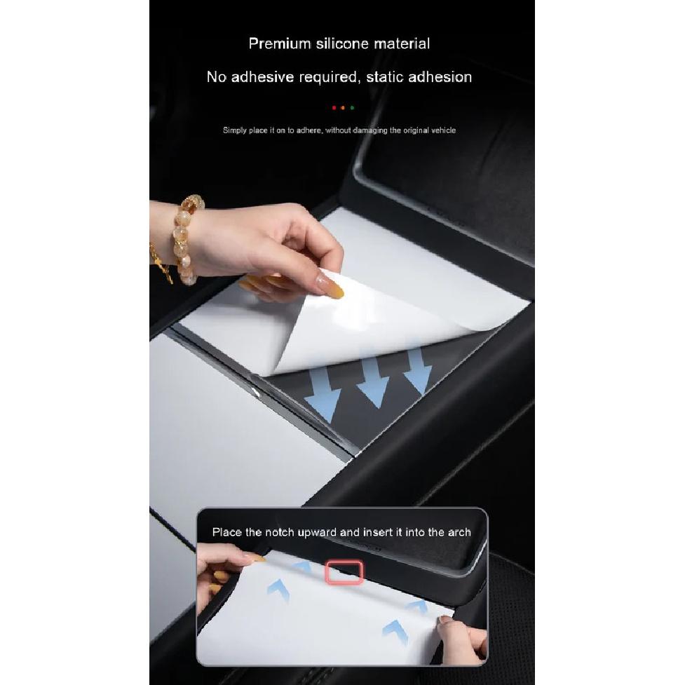 For Tesla Model Y Juniper Car Central Control Panel Electrostatic Adsorption Protective Patch Model 3 Highland Console Protector