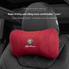 GLSRA1 Alfa Romeo Car Seat Head Support Suede Memory Cotton Neck Pillow Interior Accessories For Spider 4C 159 Giulia Giulietta Tonale