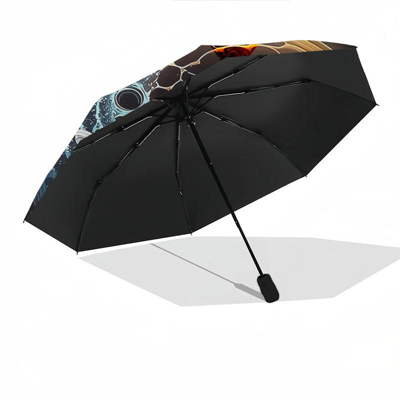 Bee Yin-Yang- Automatic umbrella,Suitable for Men and Women, Outdoor Accessories, Suitable for Birthdays 1015b