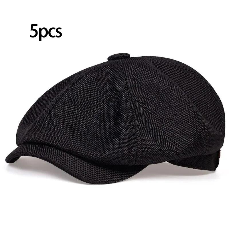 Pălărie nouă casual pentru bărbați stil newsboy Primăvară Vară beretă subțire retro Pălărie pălării casual versatile șapcă octogonală Modă șepci Hip Hop gorras