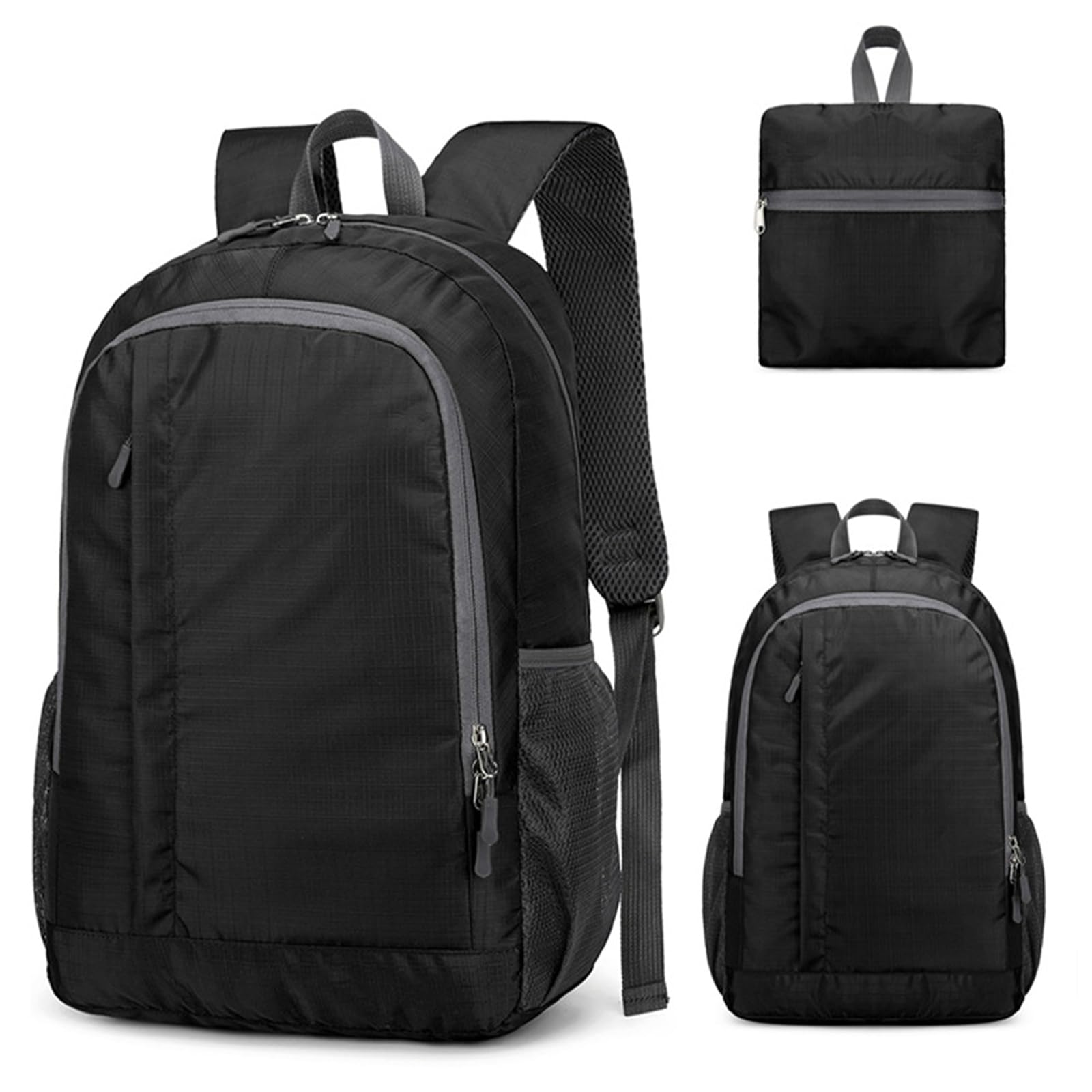 

Складной 20 л Большой Для улицы Бизнес Унисекс [ThaxDirect] Рюкзак, Легкий, Водонепроницаемый, Вместительный, Компактный, Пеший туризм, Путешествия, Поездки на работу, Поездки, чёрный