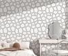 Geometrische Klebe-Tapete Modern Strukturiert Schwarz Weiß Selbstklebende Tapete Boho Abnehmbares Kontaktpapier für Schränke