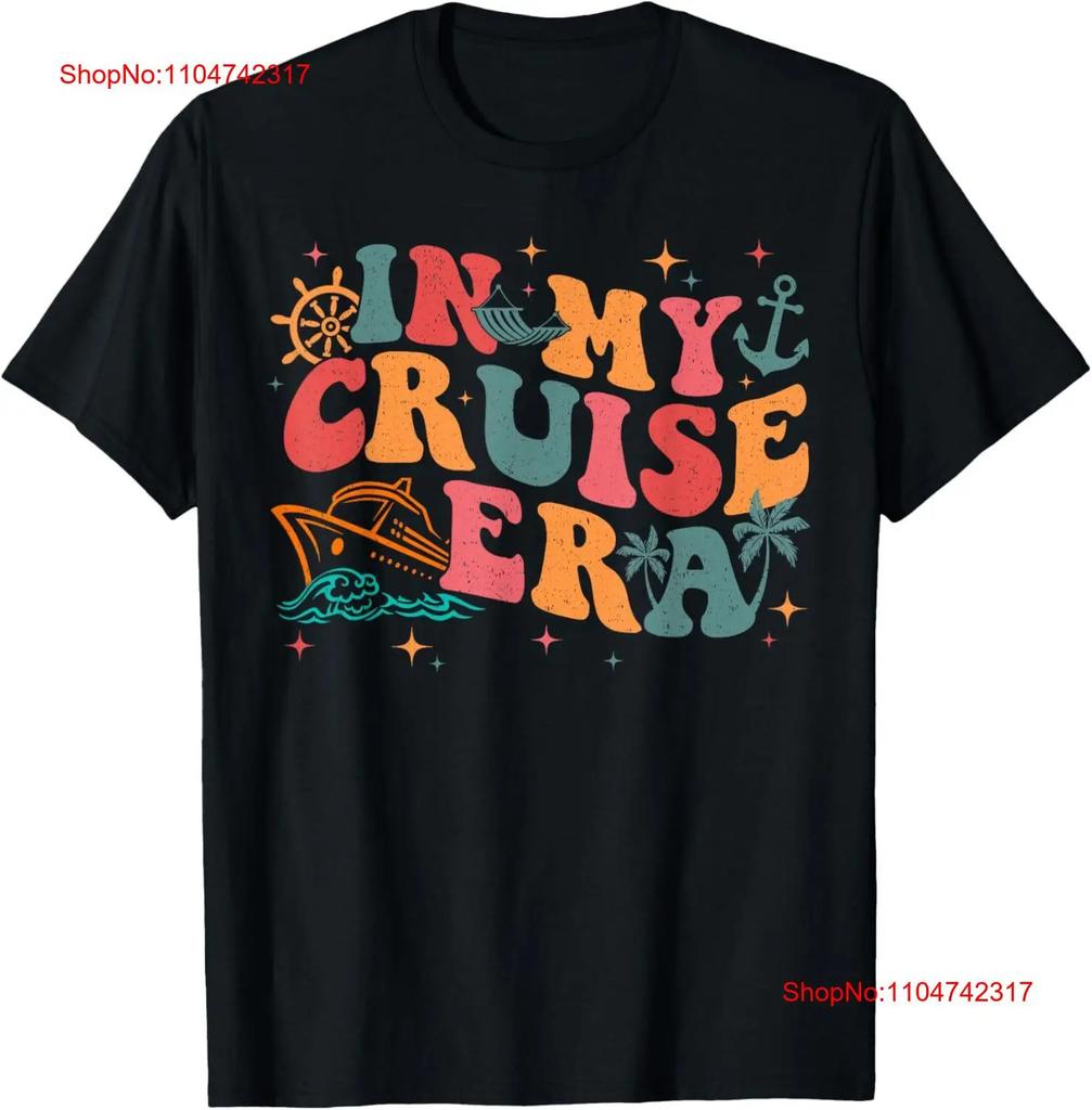 In My Cruise Era Family Funny Lover T Shirt Vintage Washed Breathable Top For Everyday Wear Streetwear Fashion Slightly Unisex
