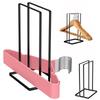2Pcs Hanger Stacker Rack Large Capacity Hanger Storage Organizer for Adults Children Clothes Detachable Storage Organizer