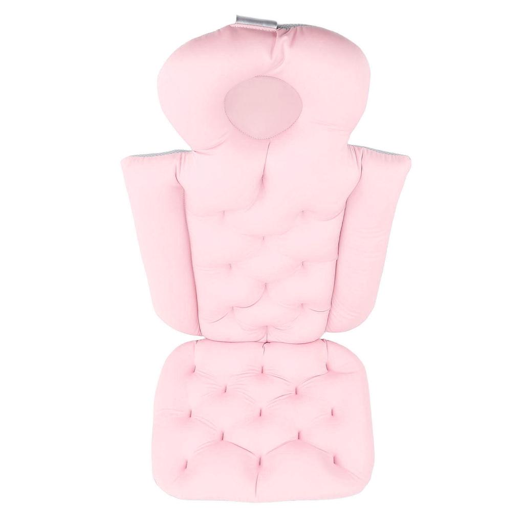 Full Body Bath Pillow for Bathtub Adult Tub Pillow Cushion for Bath for Headrest Neck Support Pink