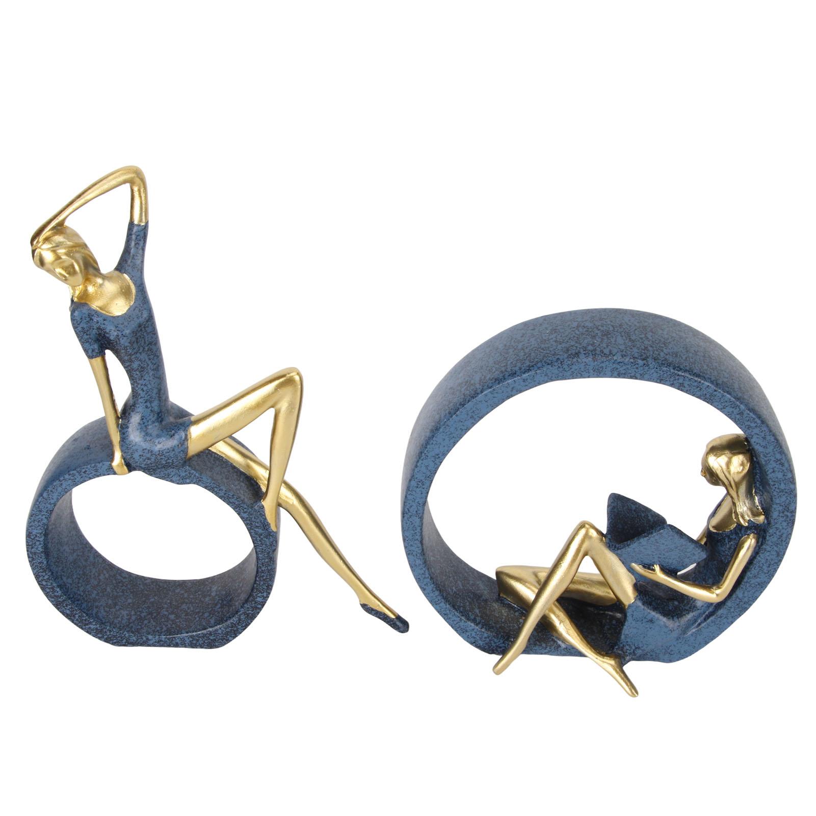 

Смола OK Girl Статуэтка Девушка Читающая Фигурка Йога Девушка Украшение для Книжной Полки Спальня Подарочное Украшение