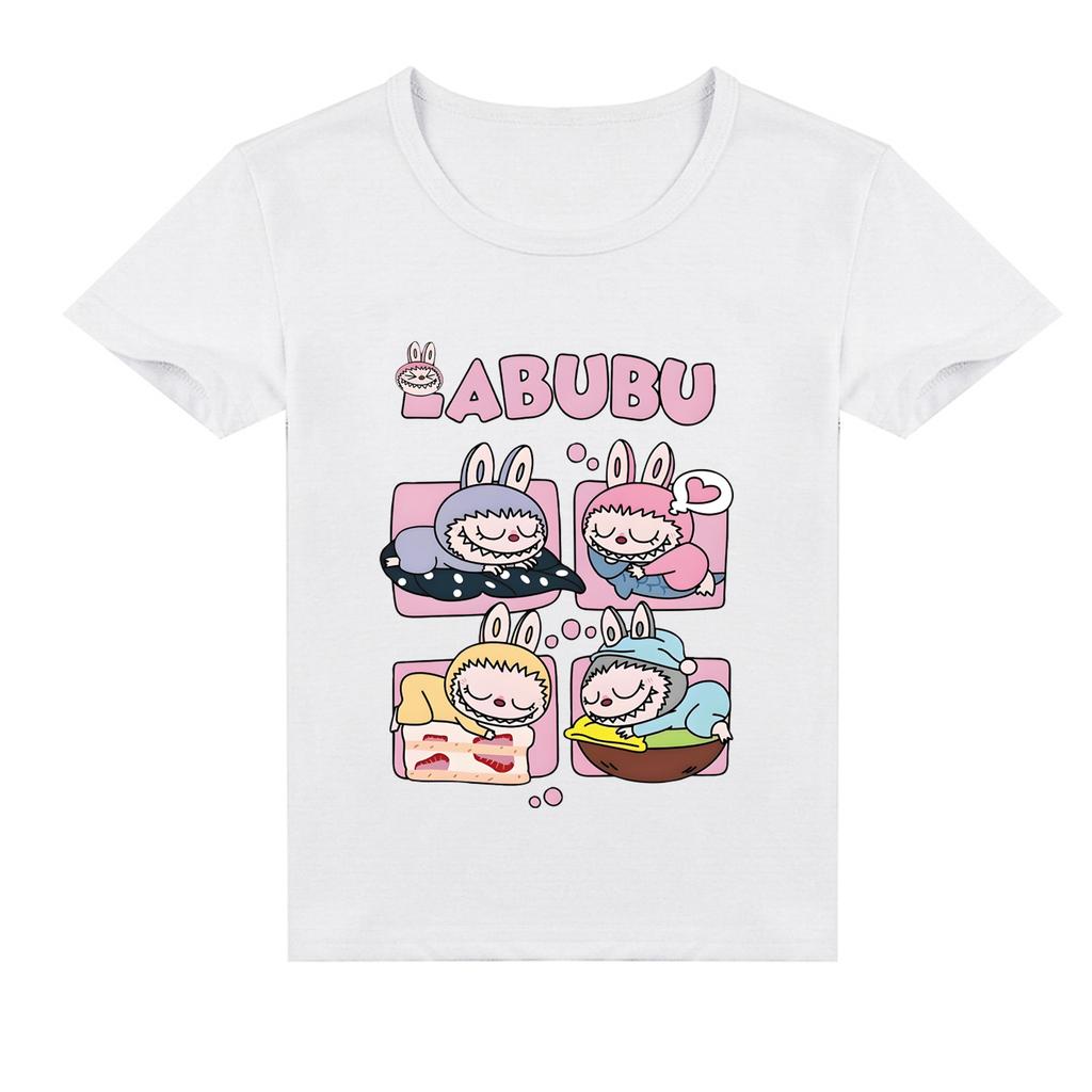 Kinder 2D T-Shirt Labubu T-Shirt Kinder Kurzarm