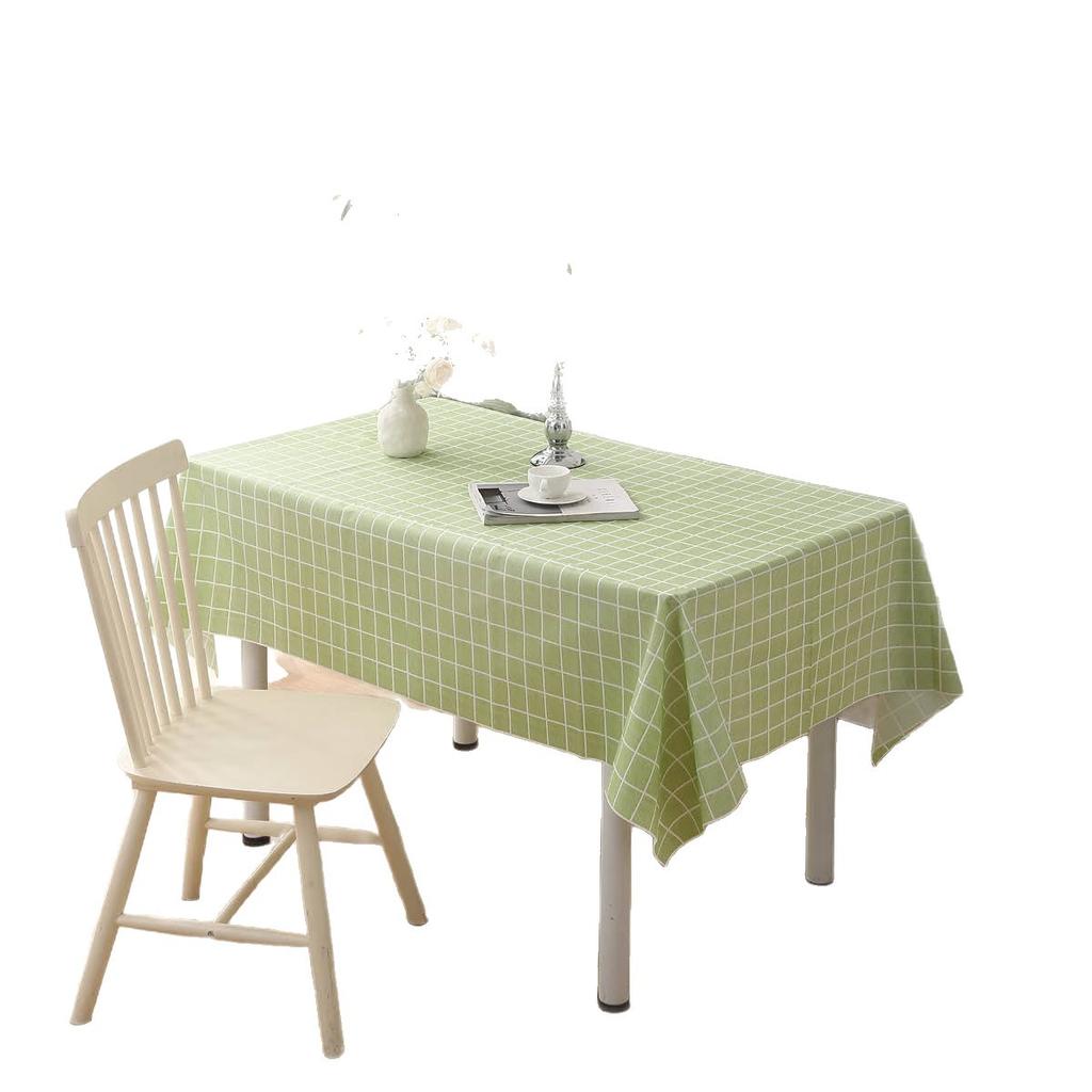 Source Factory Custom Peva Tablecloth Simple Home Waterproof And Oil-Proof Leave-In Dining Table Student Picnic Tablecloth