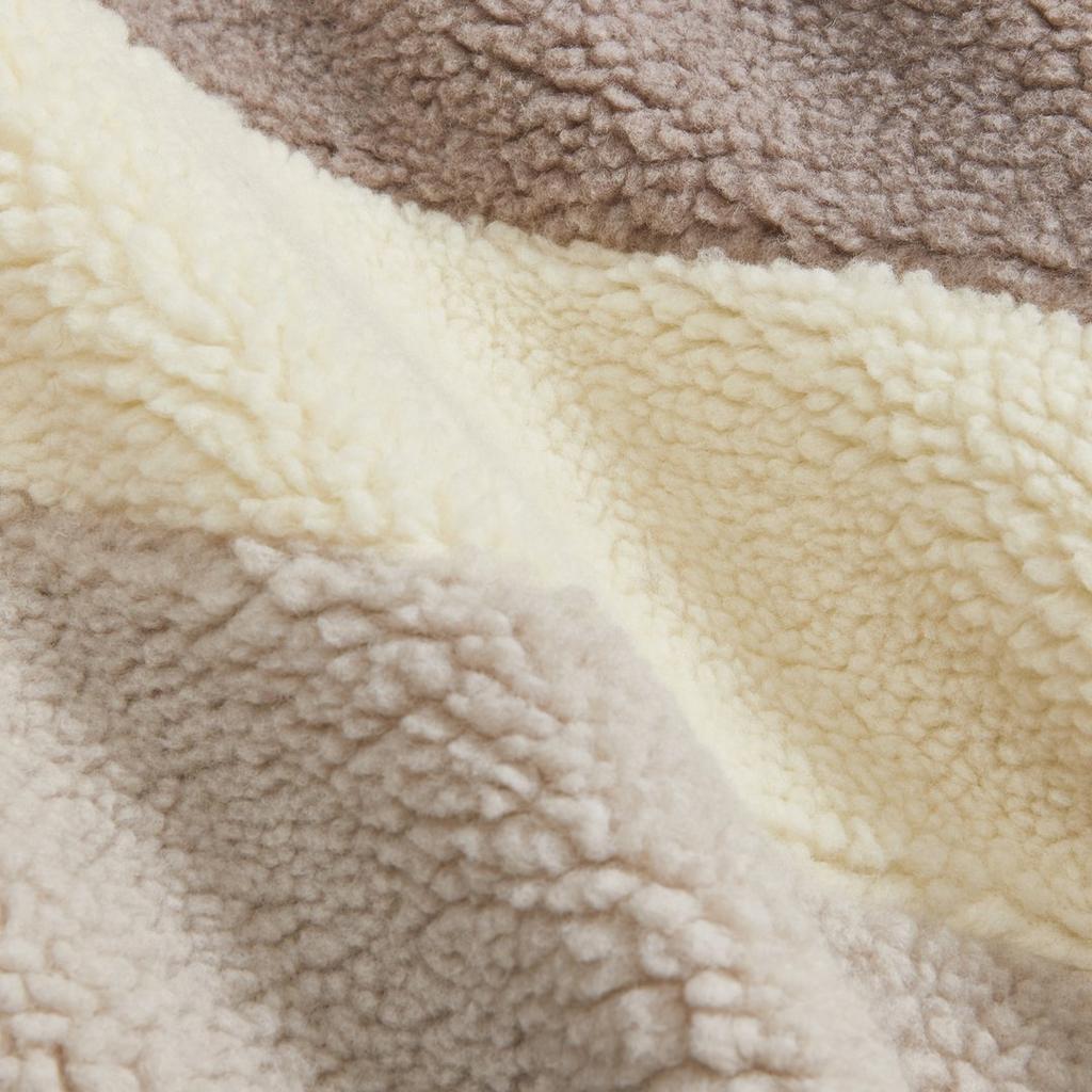 Kith Sherpa Double Pocket Hoodie Molecule Men Outerwear Tan KHM030033-204