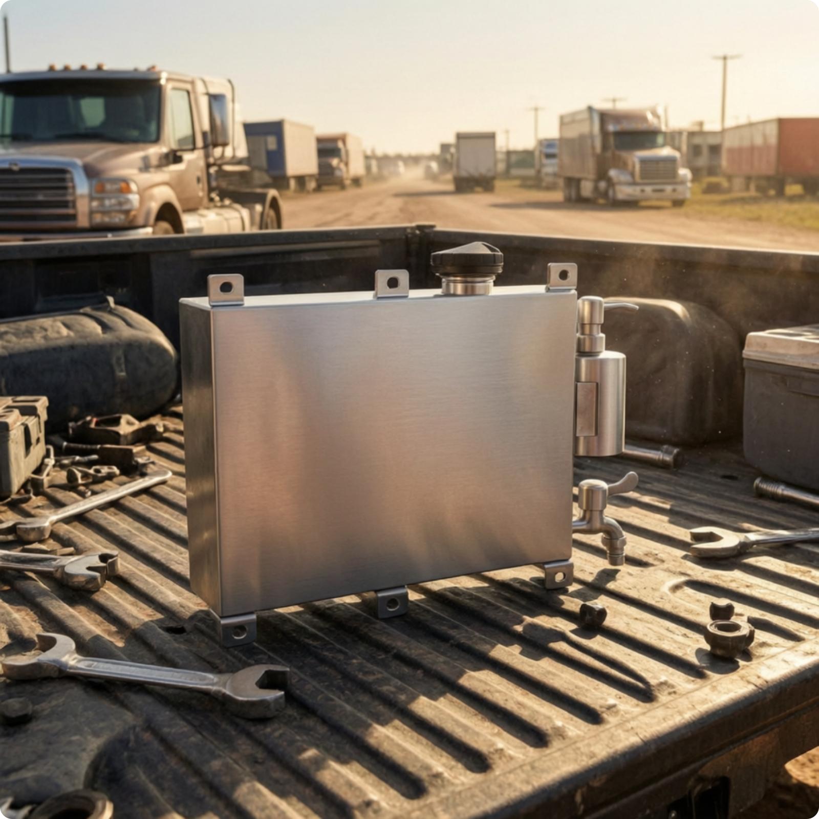 Truck Water Tank with Faucet Compact
