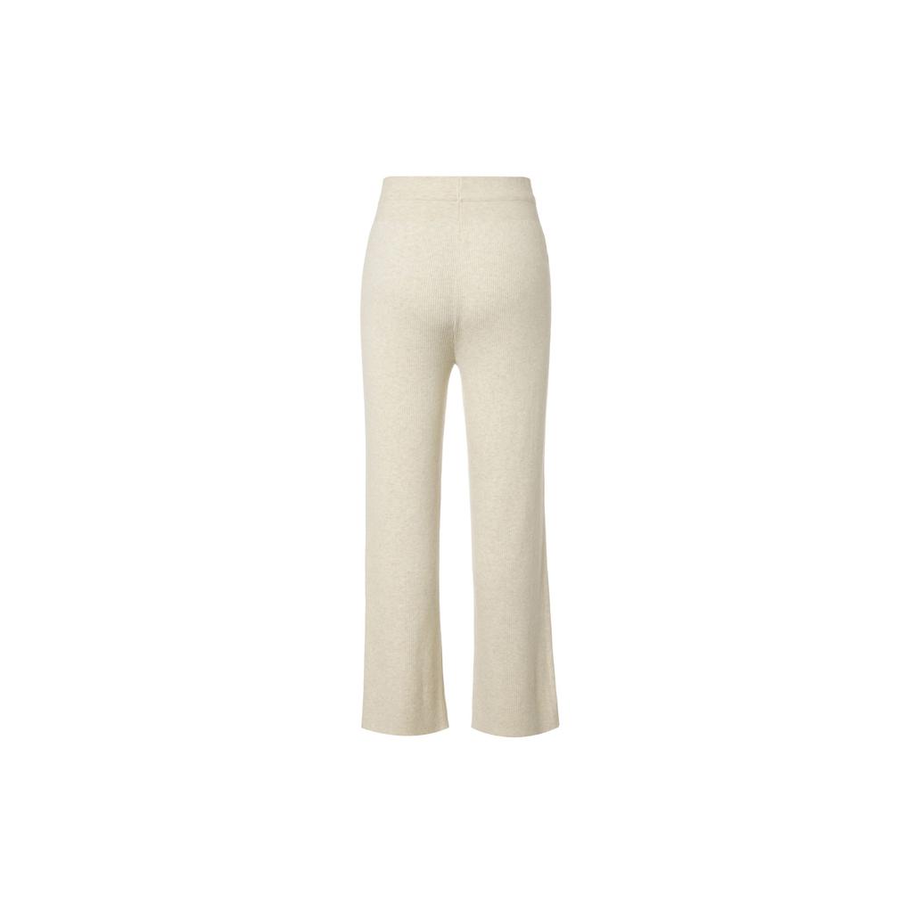 Uniqlo Solid Ribbed Knit Mid-Rise Casual Pants Women Bottoms 461317-30