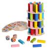 Stacking Colorful Wooden Tower Blocks Parent Child Interact Fun Build Play Set