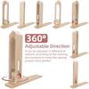 Wood Foldable Wooden Clamp Hand Stitching Leather Tool Wood Sewing Clip  DIY Tools