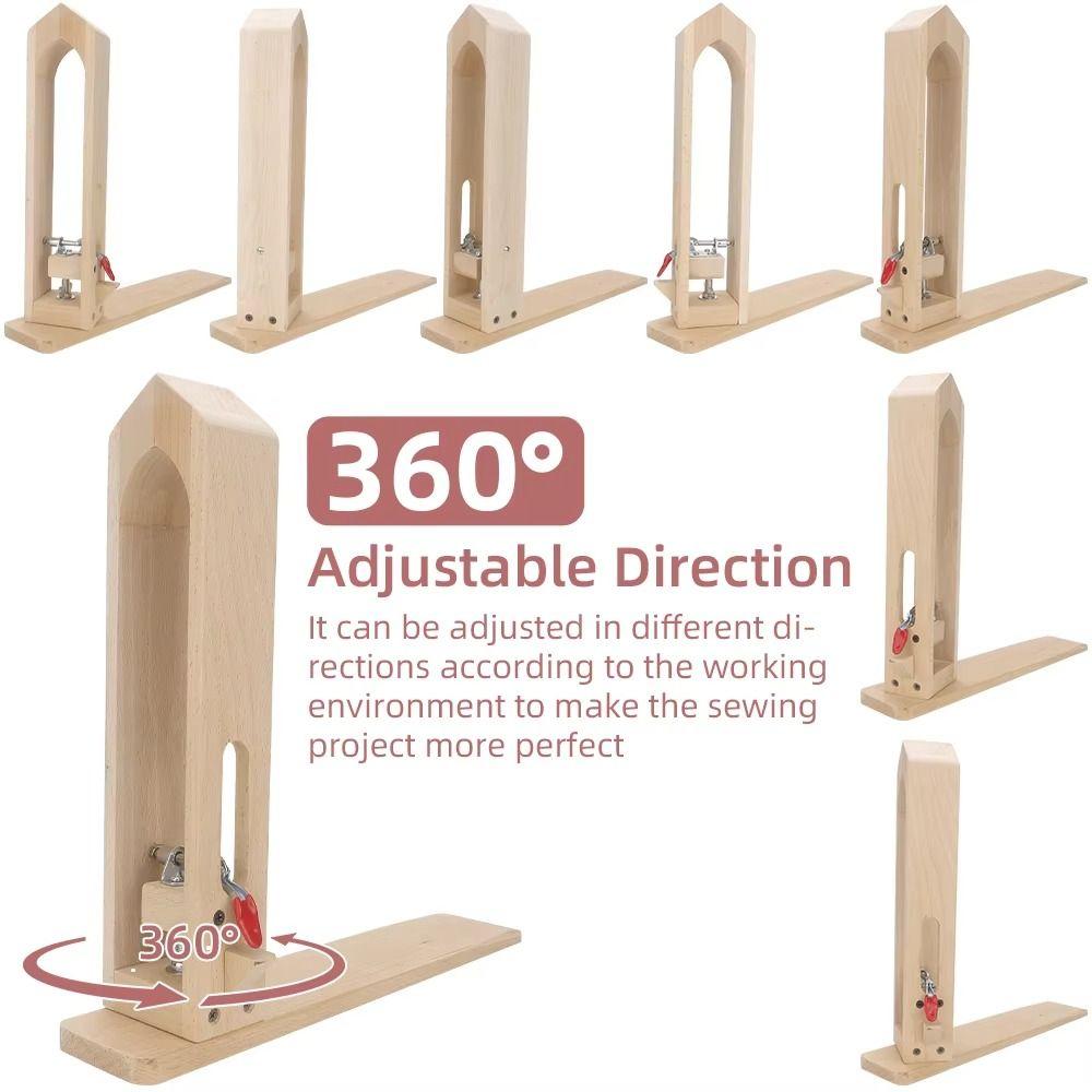 Holz Faltbare Holzklemme Handnähen Lederwerkzeug Holz Nähklemme DIY Werkzeuge