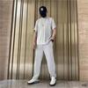 Men's Summer Quick-Dry Sports Suit: Ice Silk Leisure Pants & Short-Sleeved T-Shirt