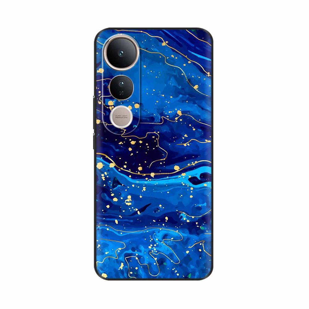 Fundas For Vivo V50 Lite 5G Popular Flowers Cartoon Soft Silicone Phone Back Cover For Vivo V50 V50 Lite 5G 4G Shell Casing Capa