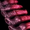 N-5214 Men's Thickened Silicone Wolf Tooth Sleeve - Enlarged Erotic Knot Design.