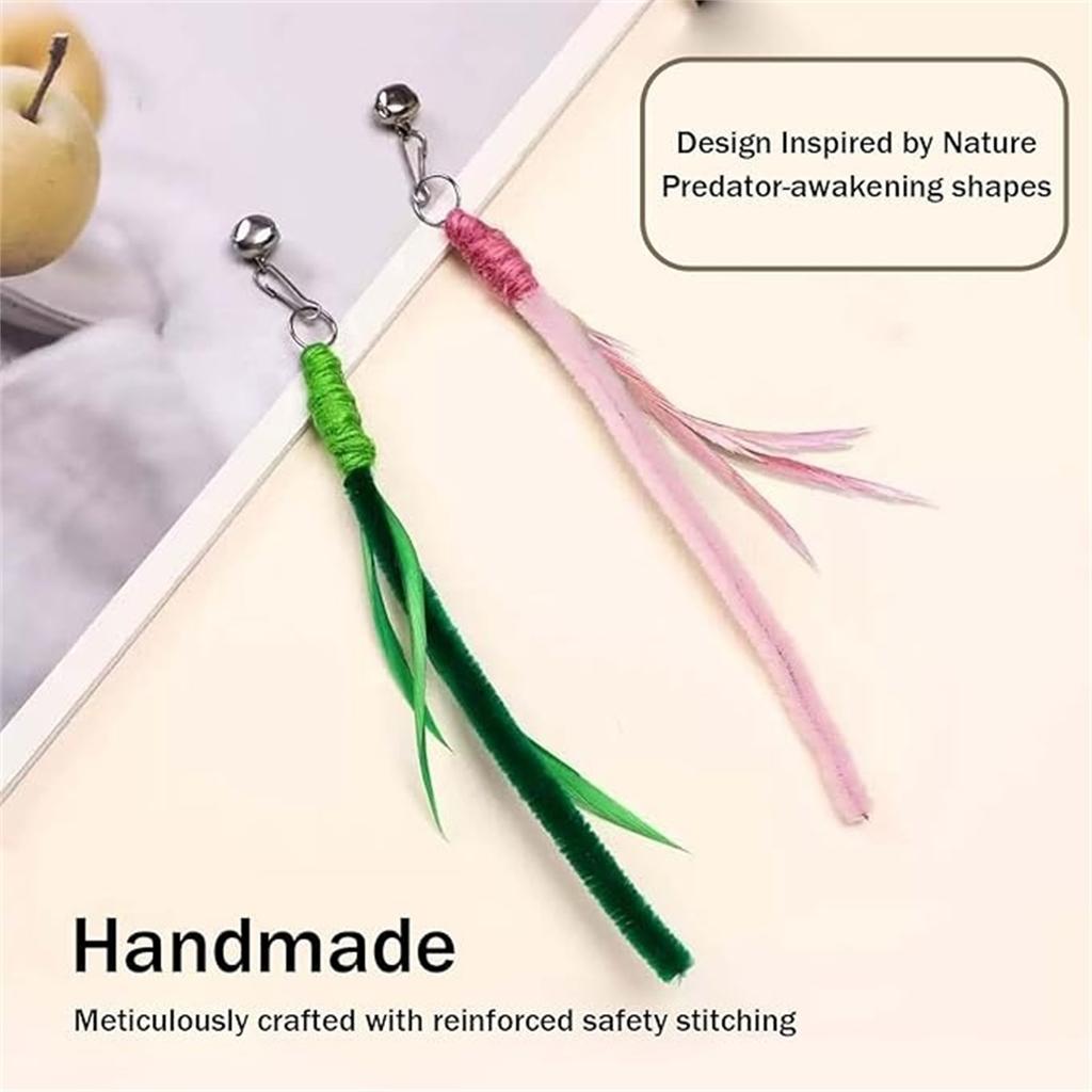 Wandspielzeug-Set zum Kratzen, Beißen und Treten, Nachfüllungen mit Grün für Teaser, Interaktives Spielzeug für, Angst und