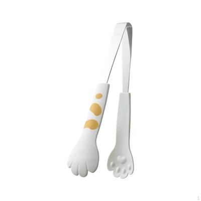 Cat Paw Shape Tongs Baking Bread Clamp Cute Kitchenware Heavy Duty Food BBQ Grilling for