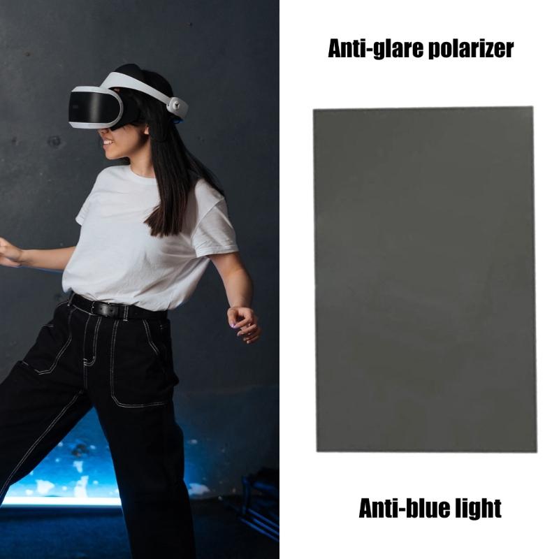 No Sticky Polarizing Filter Sheet 30x20cm Reflective Proof Blue Light Protective Film 0/90 Degree Linear for LCD Screen