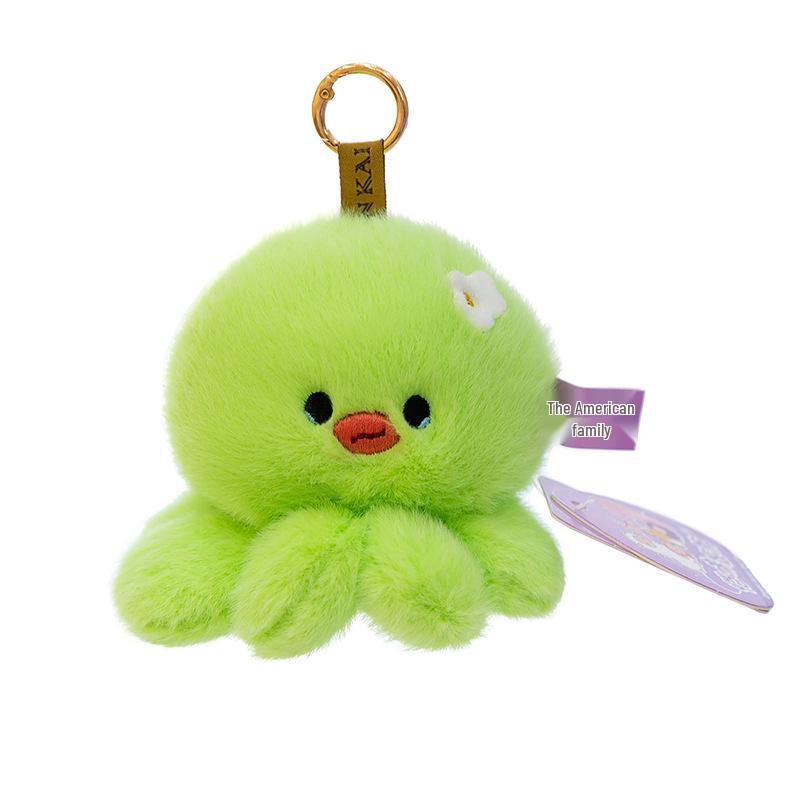 Adorable Emotional Octopus Plush Pendant - Cute Companion Doll Gift for Girls, Backpack Ornament