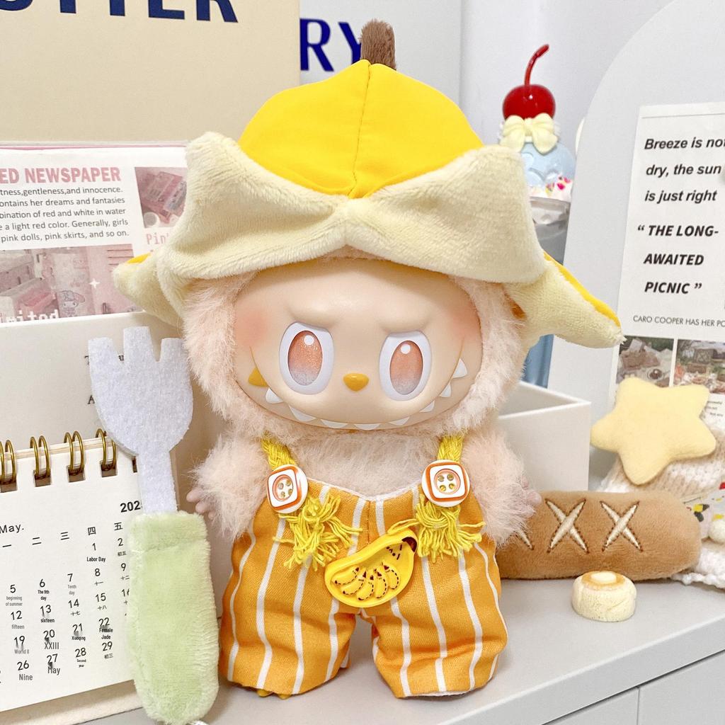 17cm Labubu Doll Clothing Set for 3.0 and First/Second Generation Sitting Party Blind Box Skirt