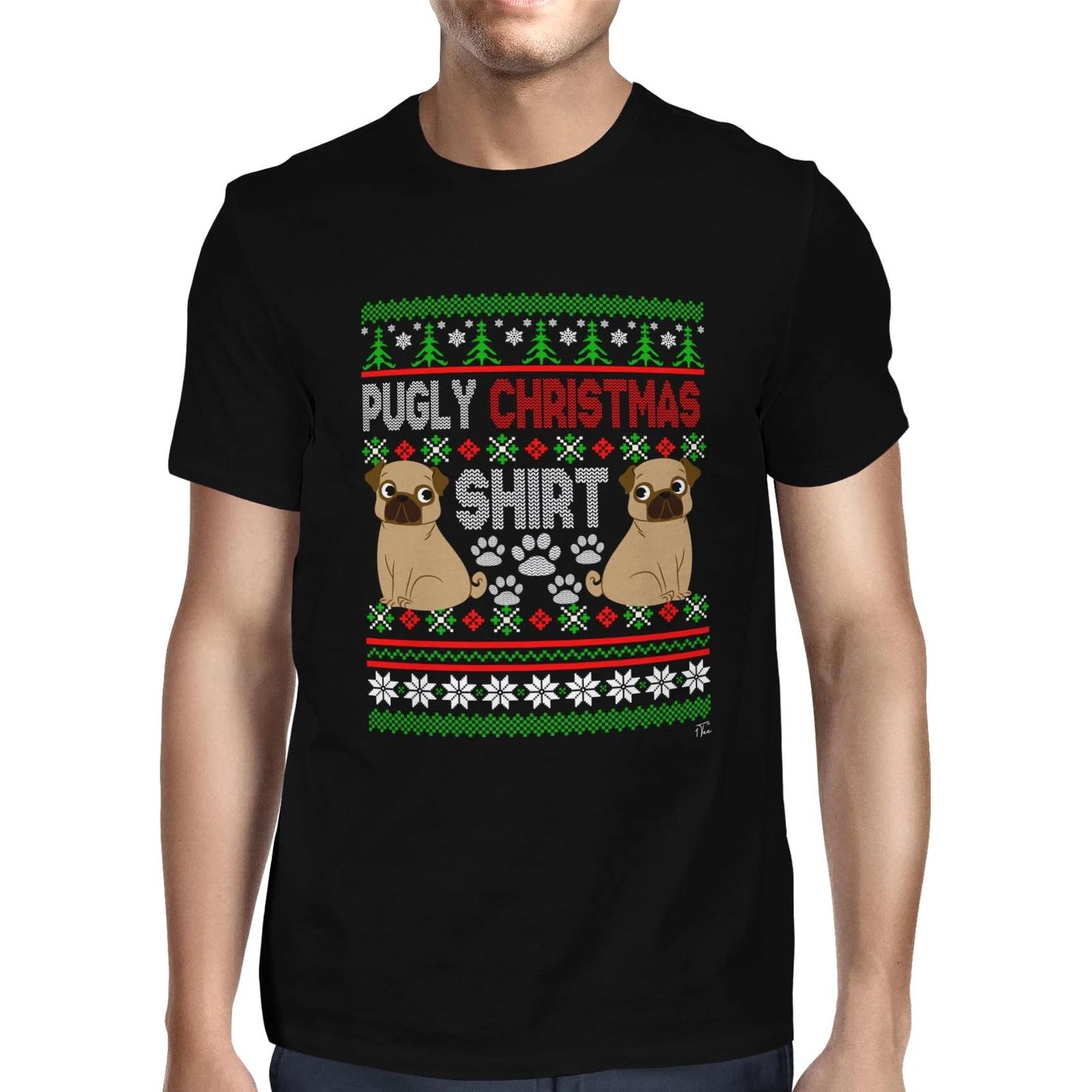 1Tee Mens Pugly Christmas Shirt T-Shirt XXL
