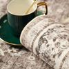 Waschbarer orientalischer Teppich - Runde Teppiche für das Wohnzimmer Weicher Teppich für das Schlafzimmer Wasserdicht Blumenmuster Used Fleckenresistent