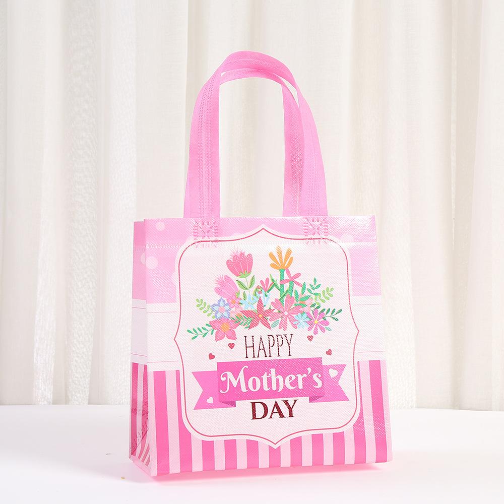 12pcs Mothers Day Gift Tote Bags Non Woven Gift Packaging Bags for Mom Party Favor Shopping Bags