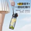 Water bottle new summer PC transparent kettle simple outdoor sports portable single hand open large capacity sealed leak-proof water cup